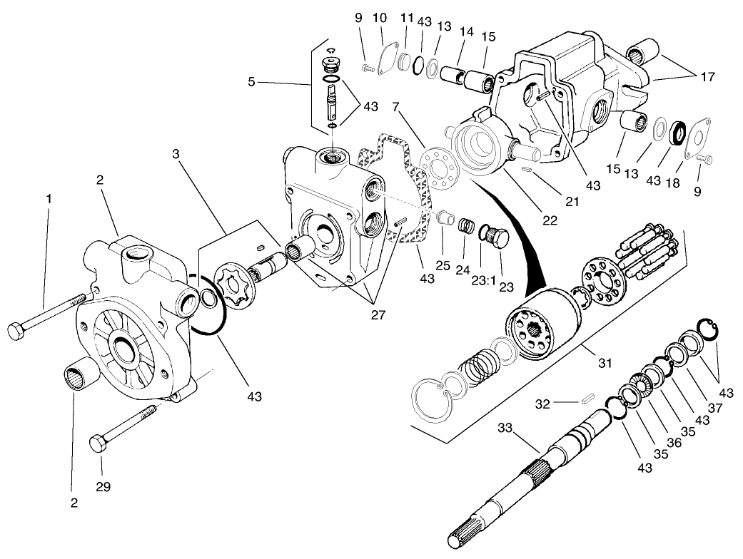 Hydraulic Pump Assembly No. 93-6751