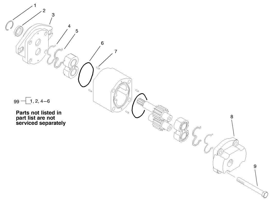 Hydraulic Pump Assembly No. 99-6131