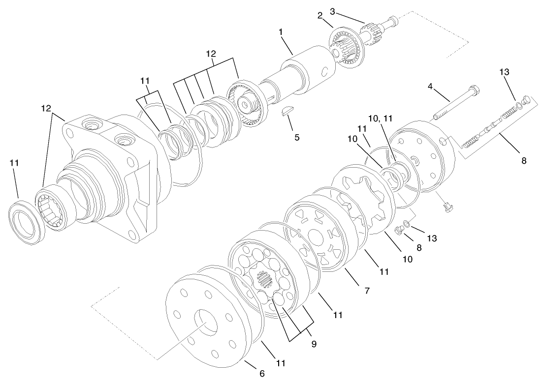 Hydraulic Drive Motor Assembly No. 93-6888