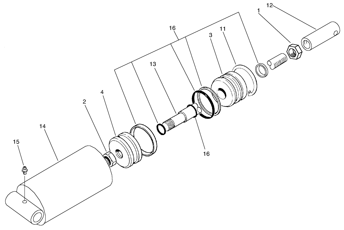 Hydraulic Cylinder Assembly No. 93-6869