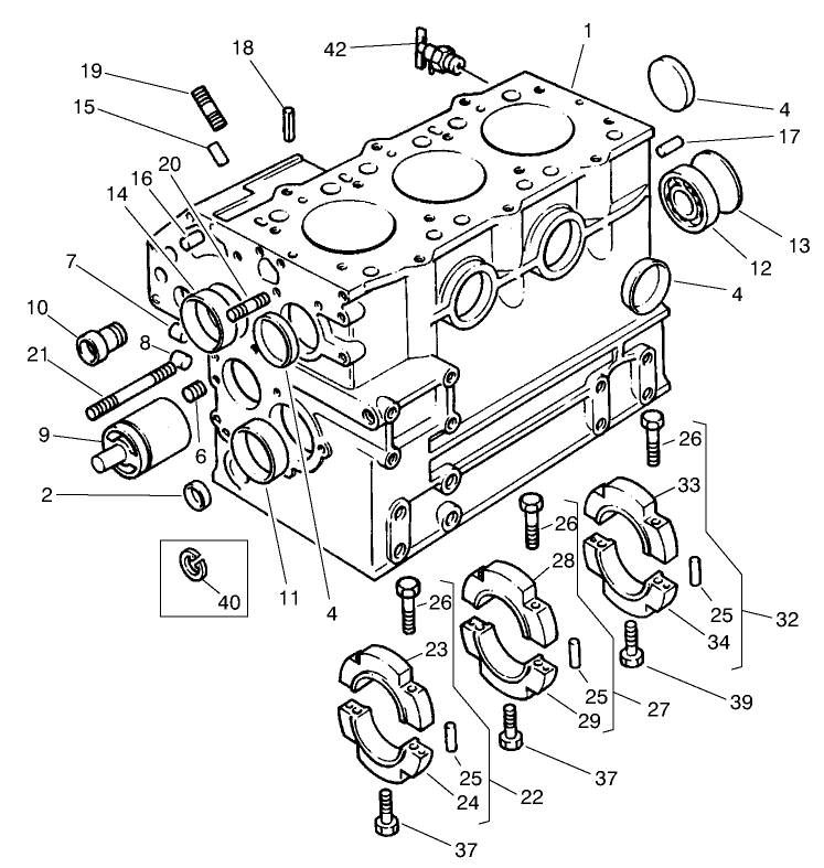 Cylinder Block Assembly Perkins Engine Ki70372 (carb Certified)
