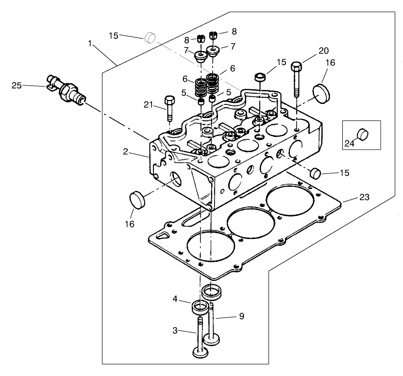 Cylinder Head Assembly Perkins Engine KI70372 (Carb Certified)