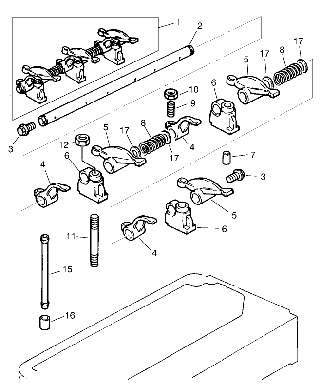 Rocker Arm Assembly Perkins Engine KI70372 (Carb Certified)