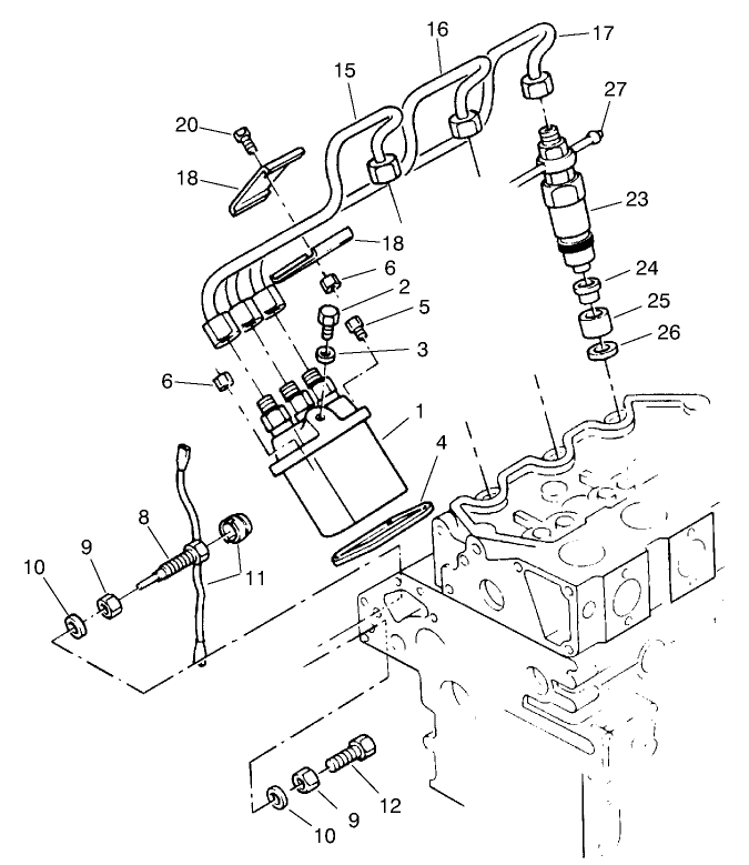 Fuel Injection System Assembly Perkins Engine KI70372 (Carb Certified)