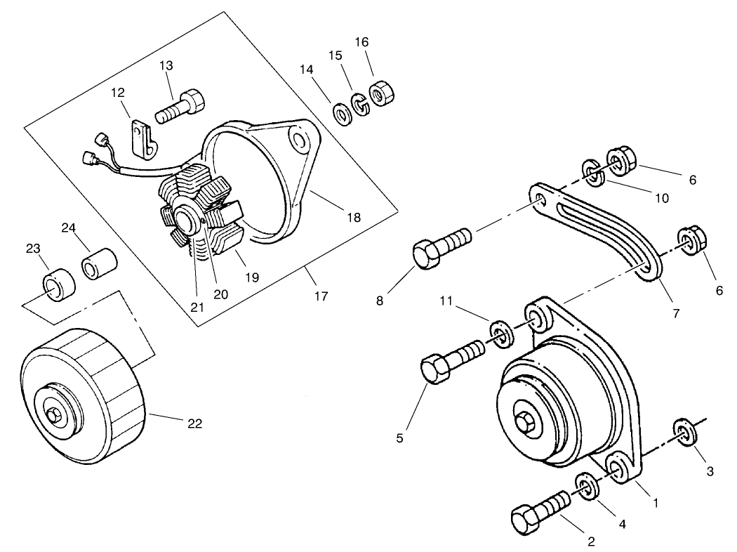 Alternator Assembly Perkins Engine KI70372 (Carb Certified)