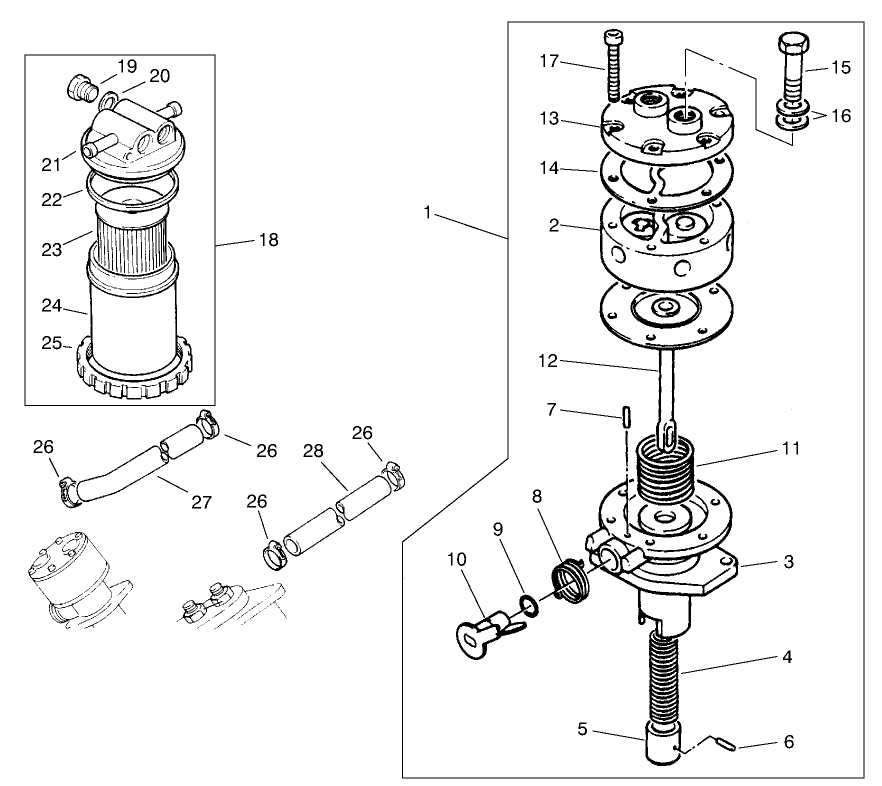 Fuel Filter And Lift Pump Assemblies Perkins Engine Ki70372 (carb Certified)