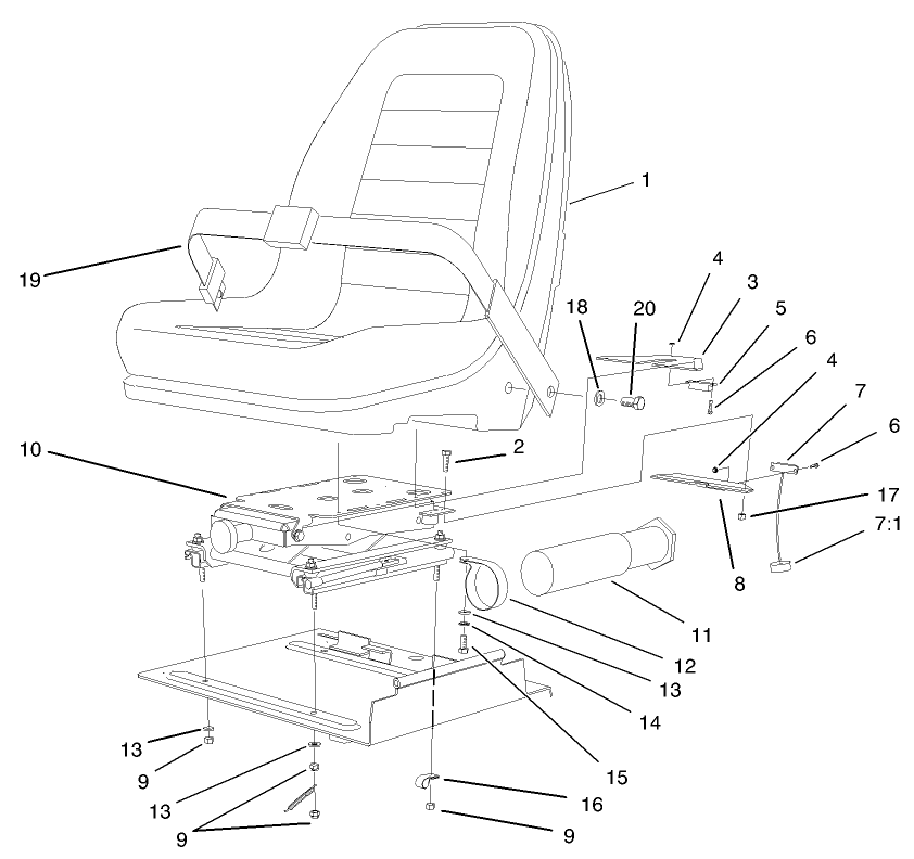 Seat And Suspension Assembly