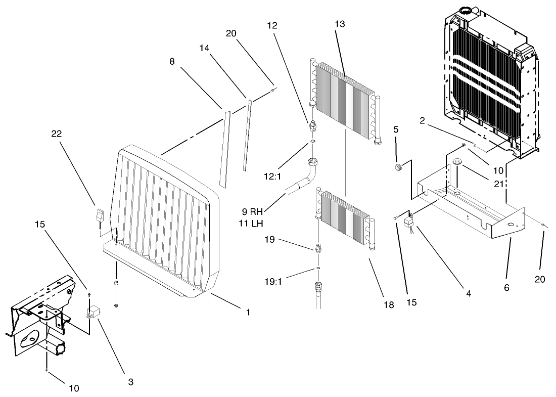 Oil Cooler And Radiator Assembly