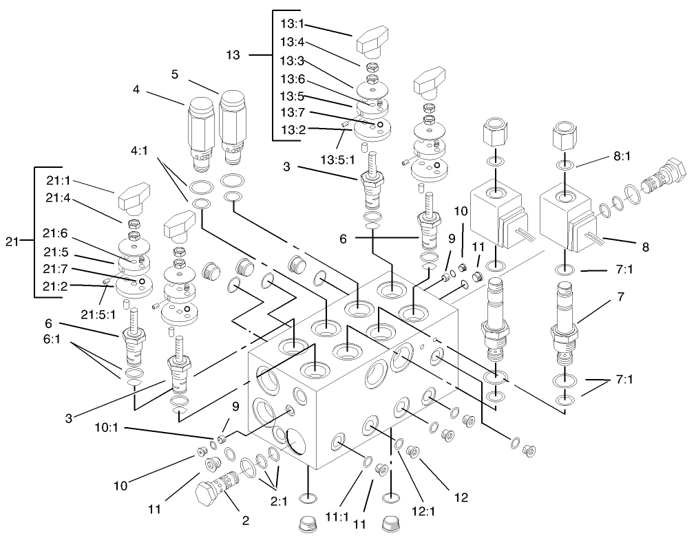 Mow Block Assembly No. 99-6978