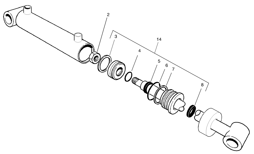 Hydraulic Cylinder Assembly No. 99-6987