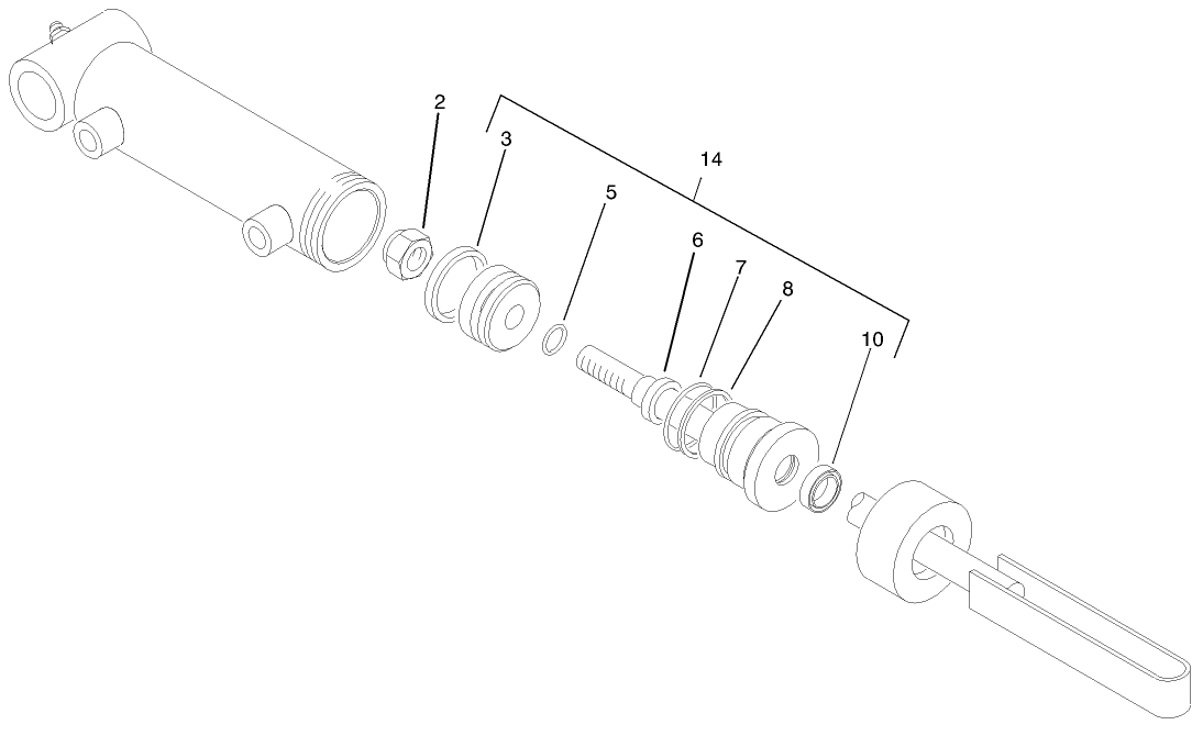 Hydraulic Cylinder Assembly No. 99-6986