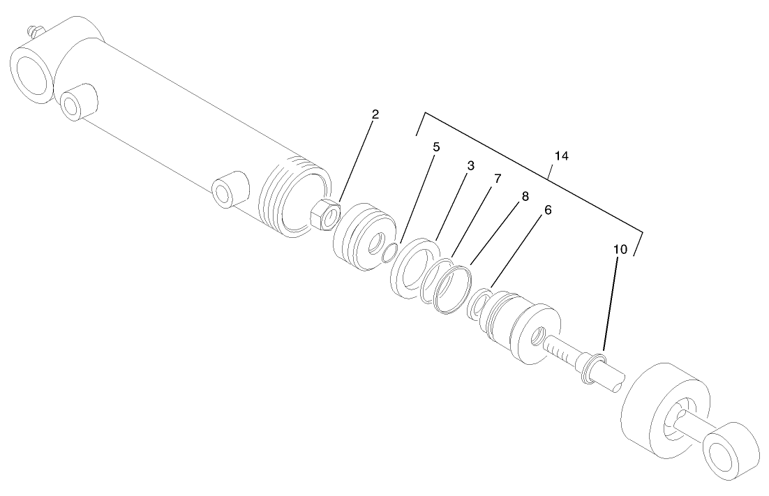 Hydraulic Cylinder Assembly No. 98-3945
