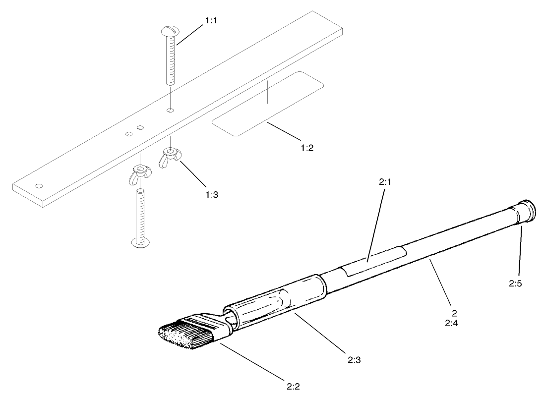 Gauge Bar And Backlapping Brush Assembly