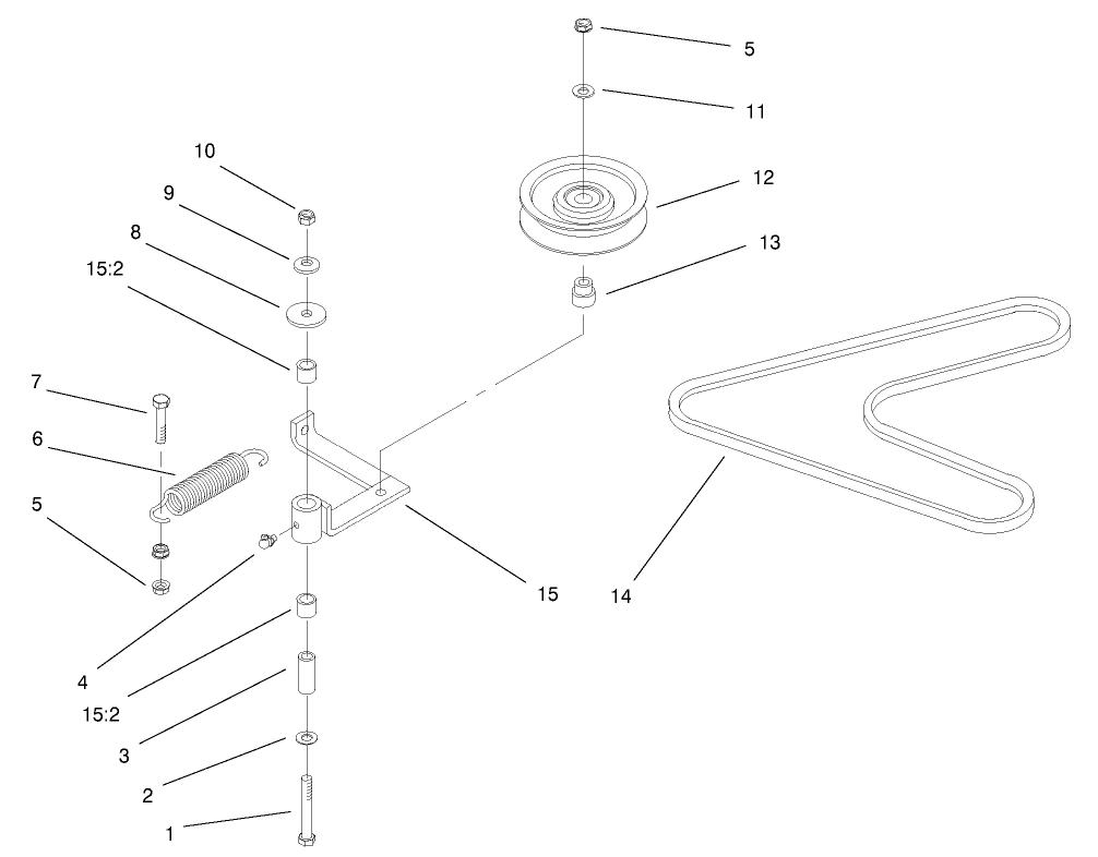 Pump, Idler and Belt Assembly