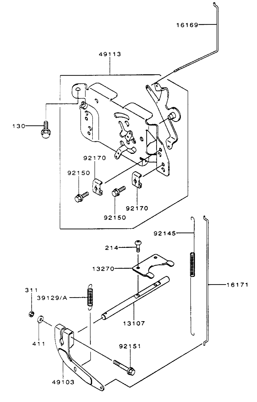 Control-Equipment Assembly Kawasaki FH500V-ES10
