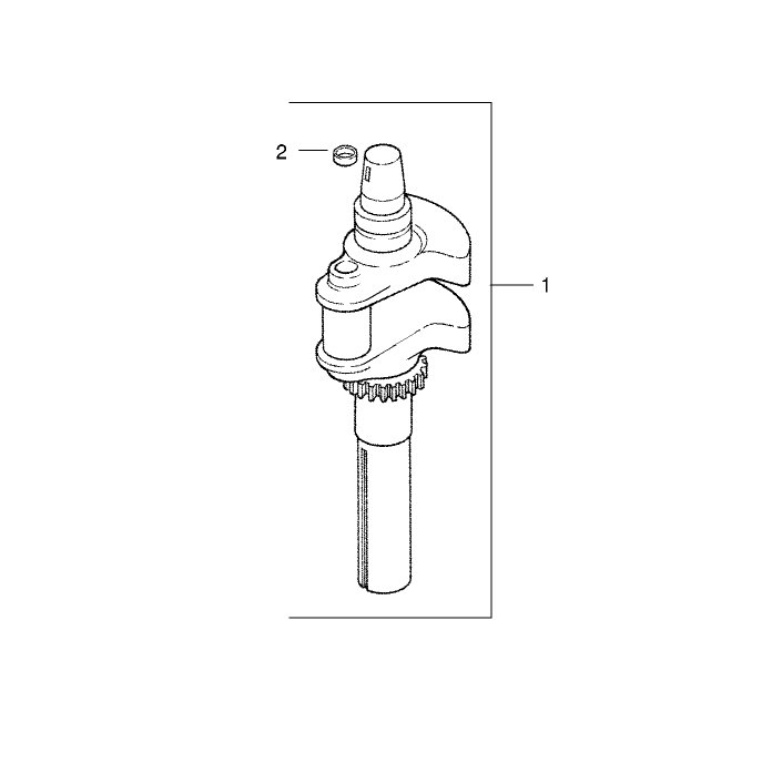 Group 1-Crankshaft Assembly Kohler CV20S-PS65585