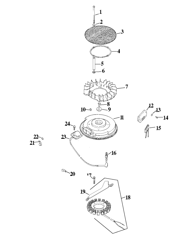 Group 5-Ignition/Charging Assembly Kohler CV20S-PS65585