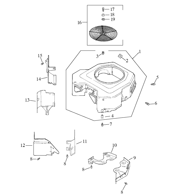 Group 6-Blower Housing Assembly Kohler CV20S-PS65585