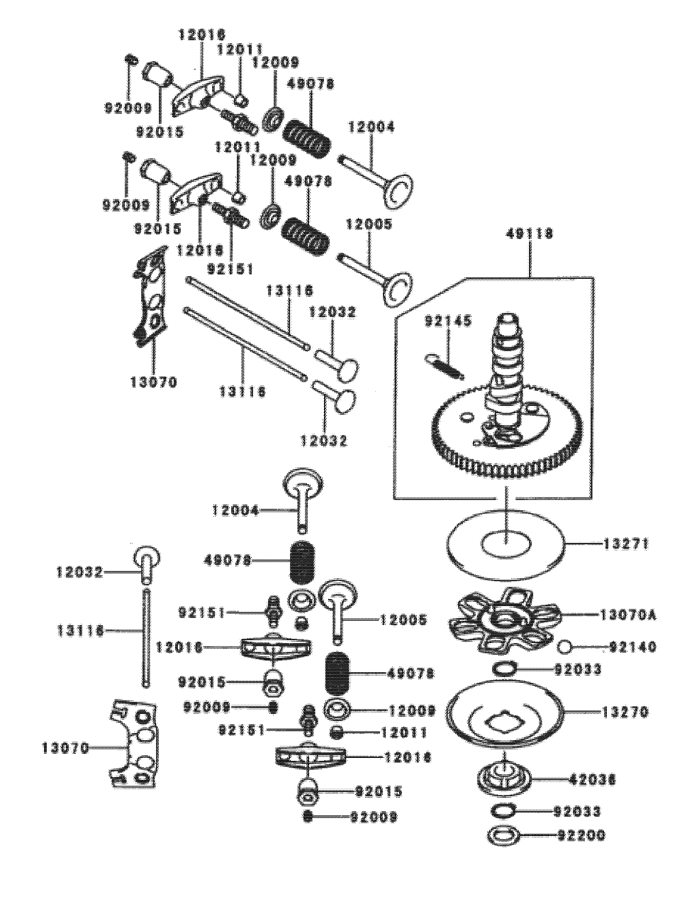 Valve/Camshaft Assembly Kawasaki FH601V-CS06