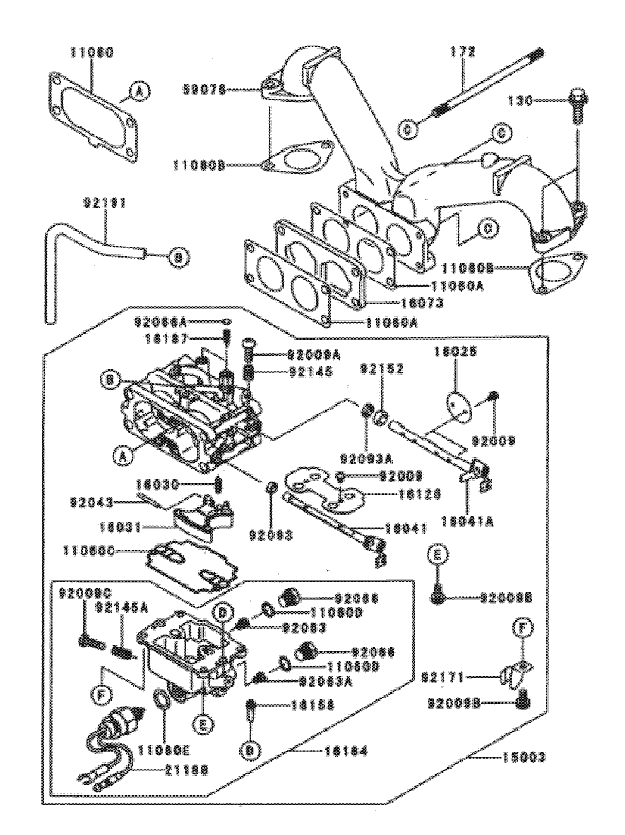 Carburetor Assembly Kawasaki FH601V-CS06