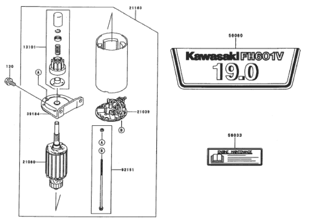 Starter/Decal-Kawasaki FH601V-CS06
