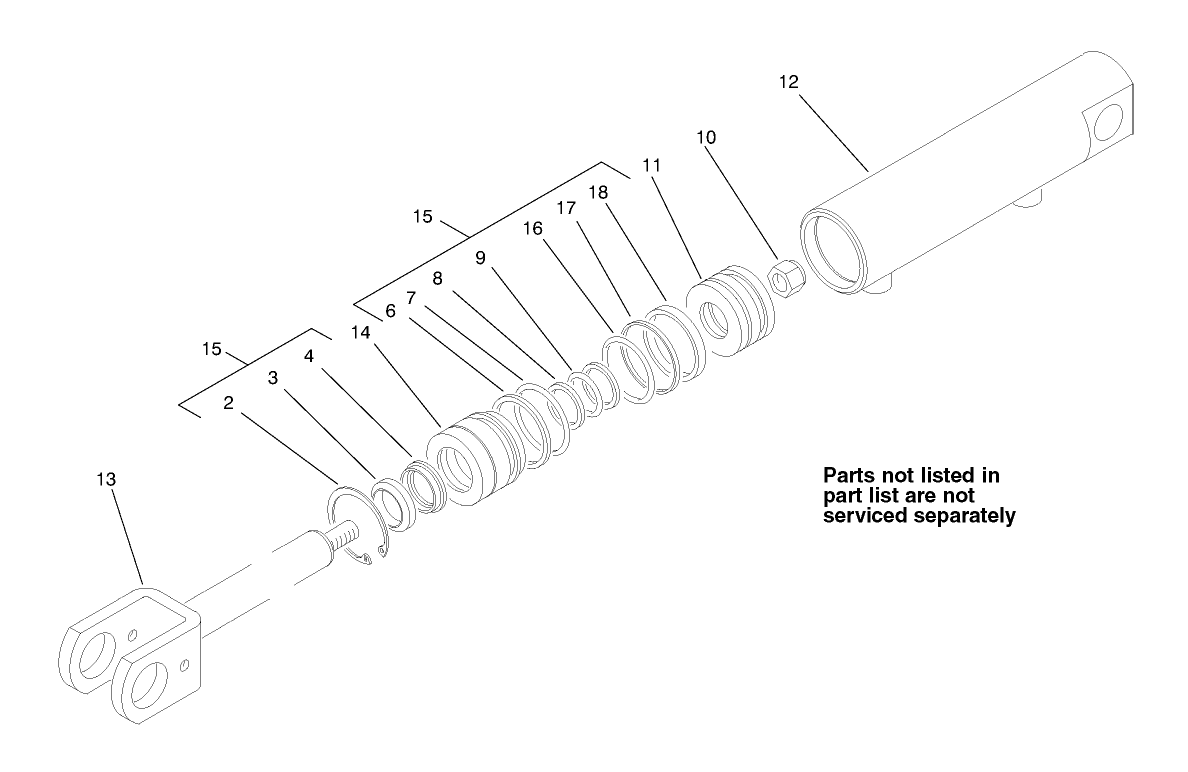 Hydraulic Cylinder Assembly No. 86-5580