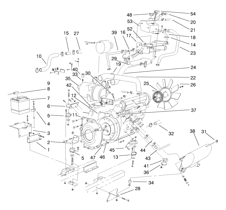 Engine Mounting and Components Assembly (Continued)