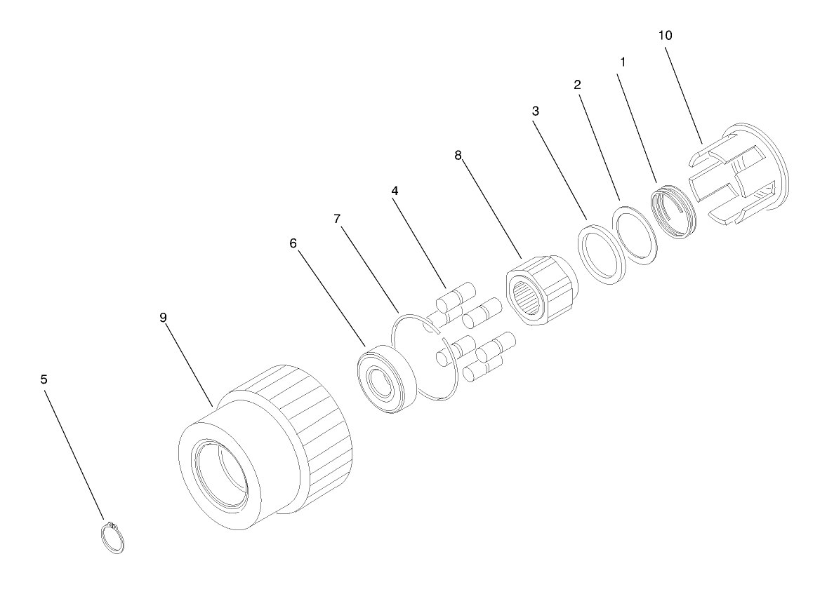 Bi-Directional Clutch Assembly No. 99-7500 (only on: 30455)