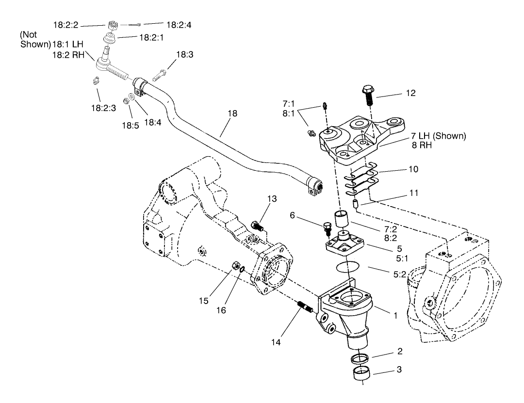 Rear Axle Assembly No. 100-3784 (Continued) Bevel Gear Case Assembly