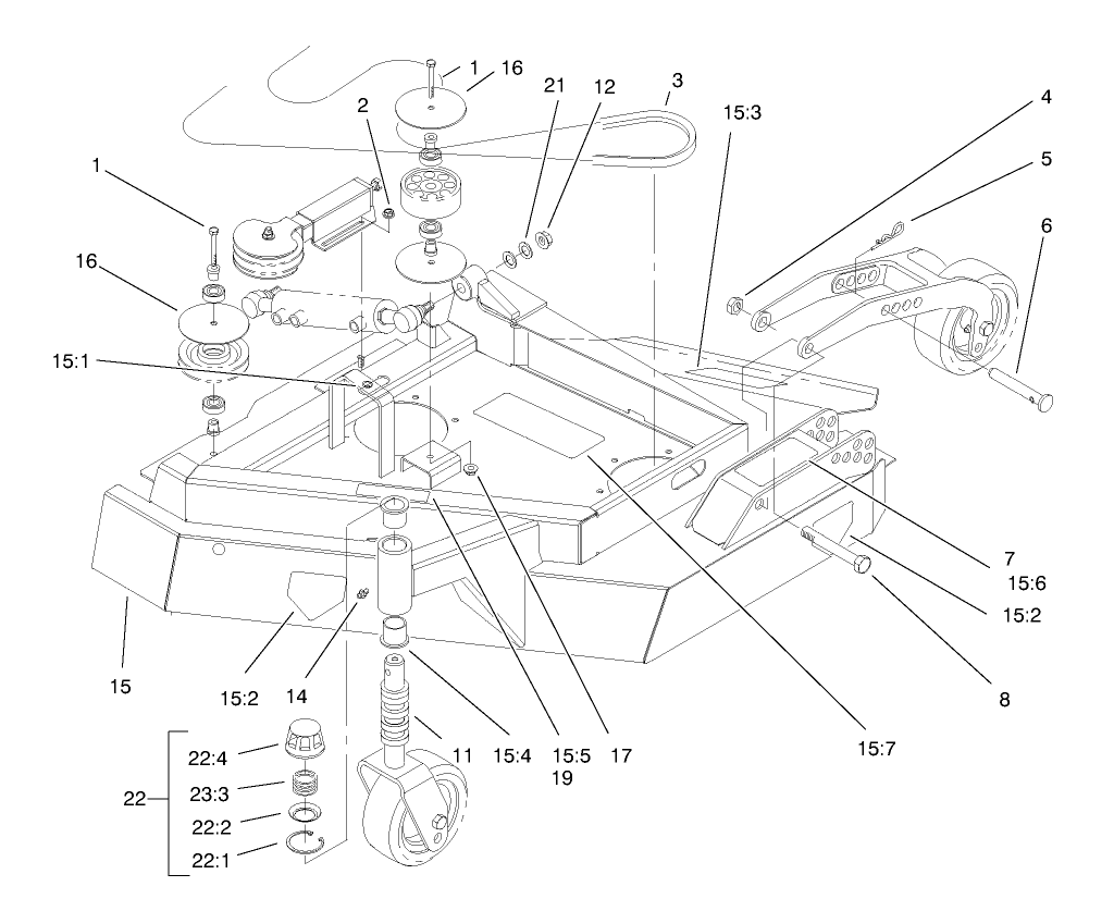 Left Hand Deck Assembly