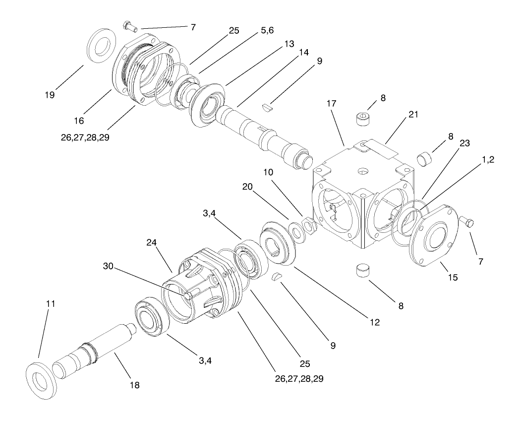 Gearbox Assembly No. 100-2585