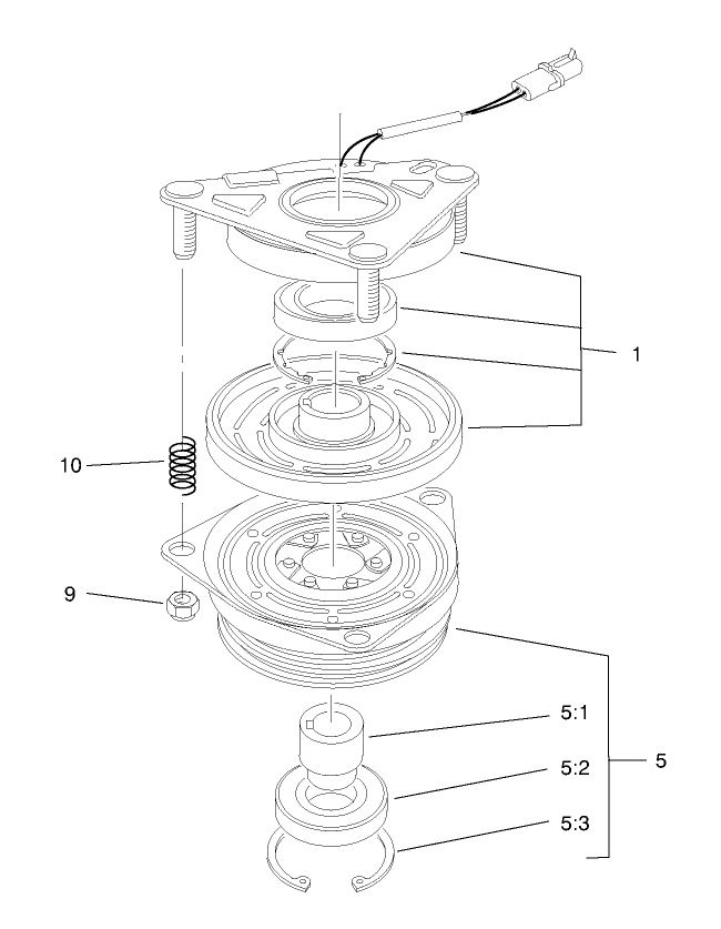 Electric Clutch Brake Assembly No. 100-2559