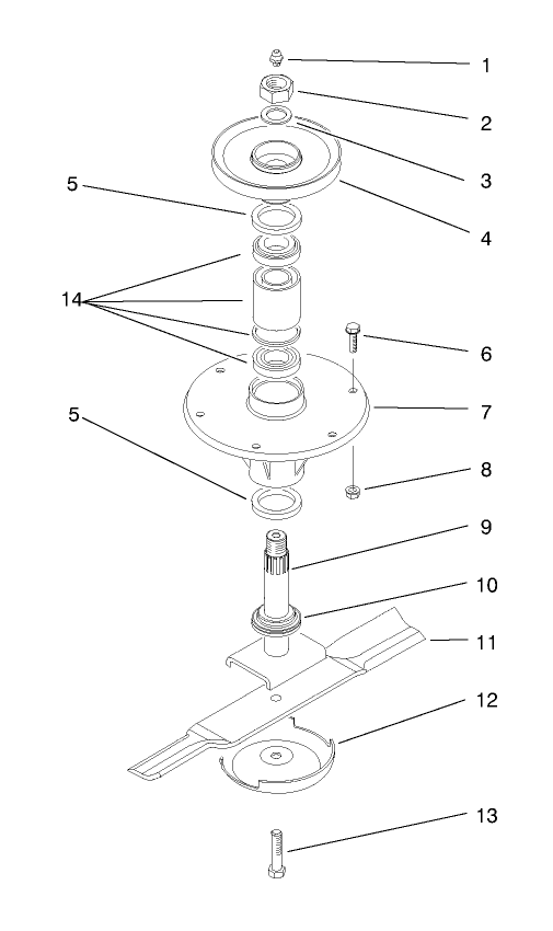 Wing Spindle Assembly