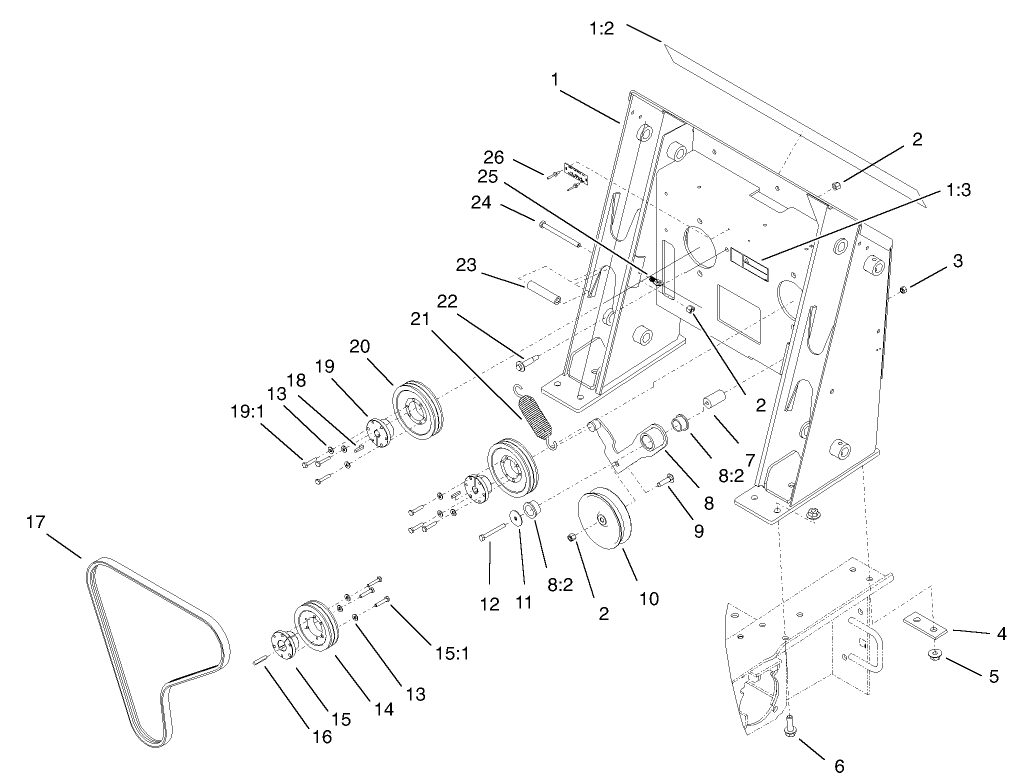 Loader Tower and Drive Assembly