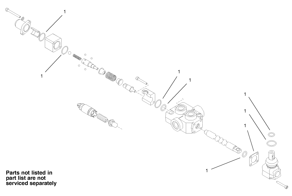 One Spool Valve Assembly No. 104-2831