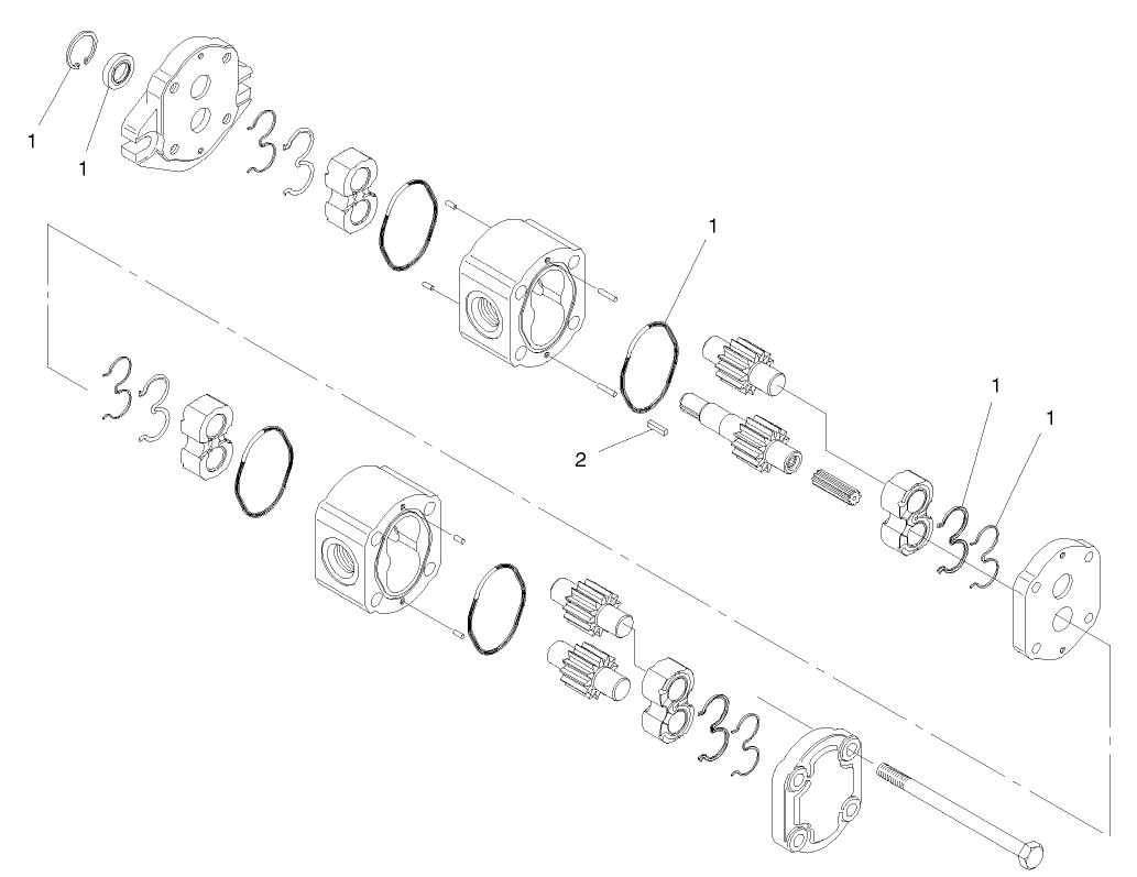 Hydraulic Gear Pump Assembly No. 98-2752