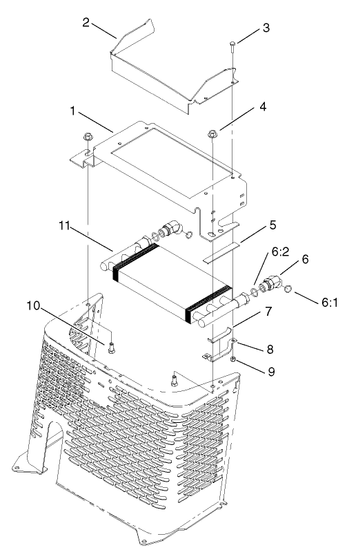 Hydraulic Oil Cooler Assembly