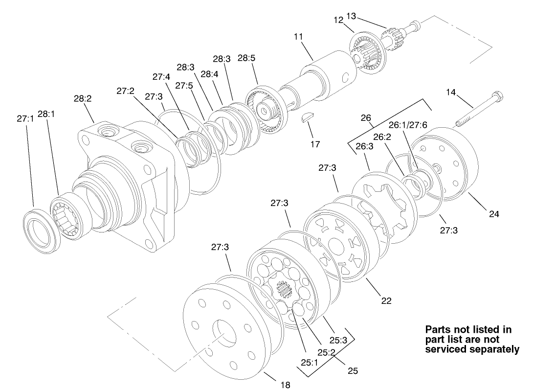Hydraulic Drive Motor Assembly No. 92-9199