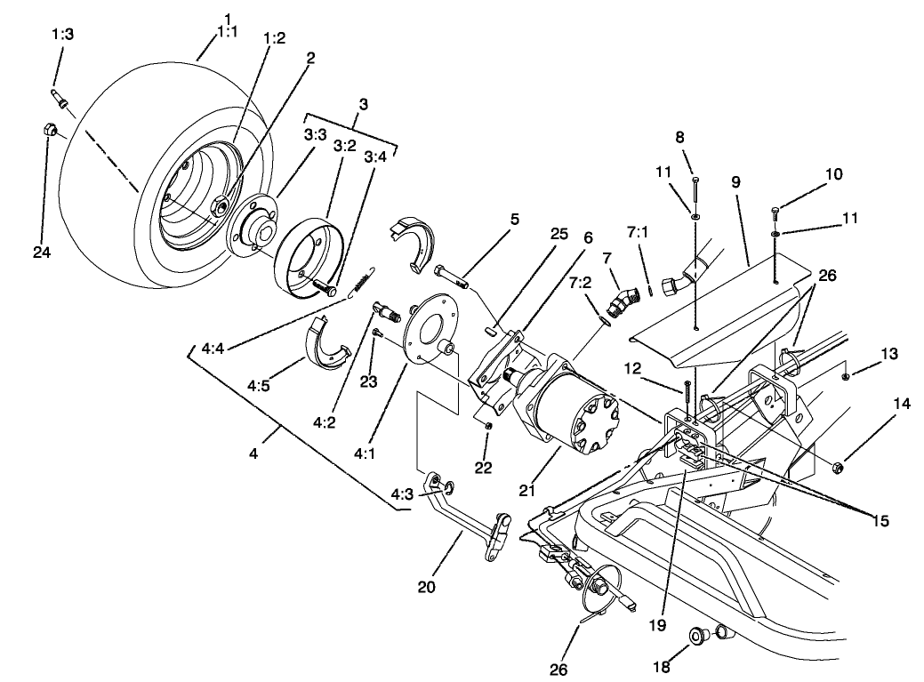 Front Wheel and Brake Assembly