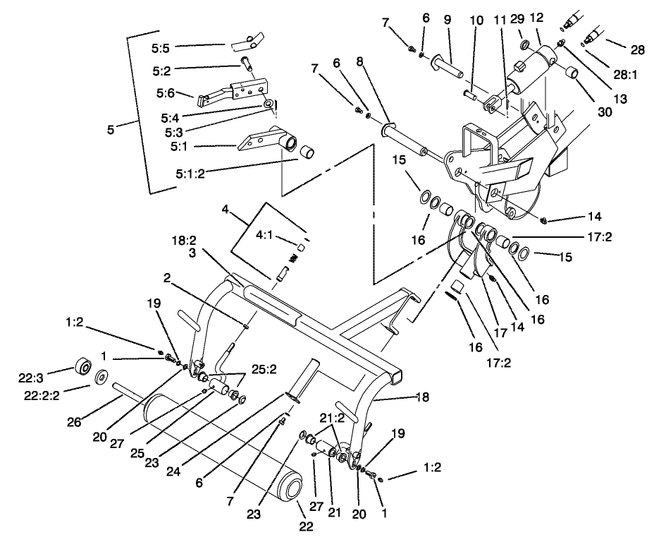 Right Hand Pull Frame Assembly