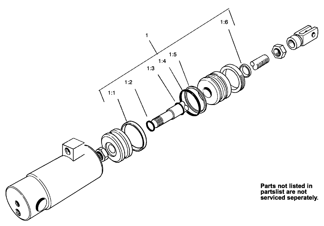 Hydraulic Cylinder Assembly No. 105-3822