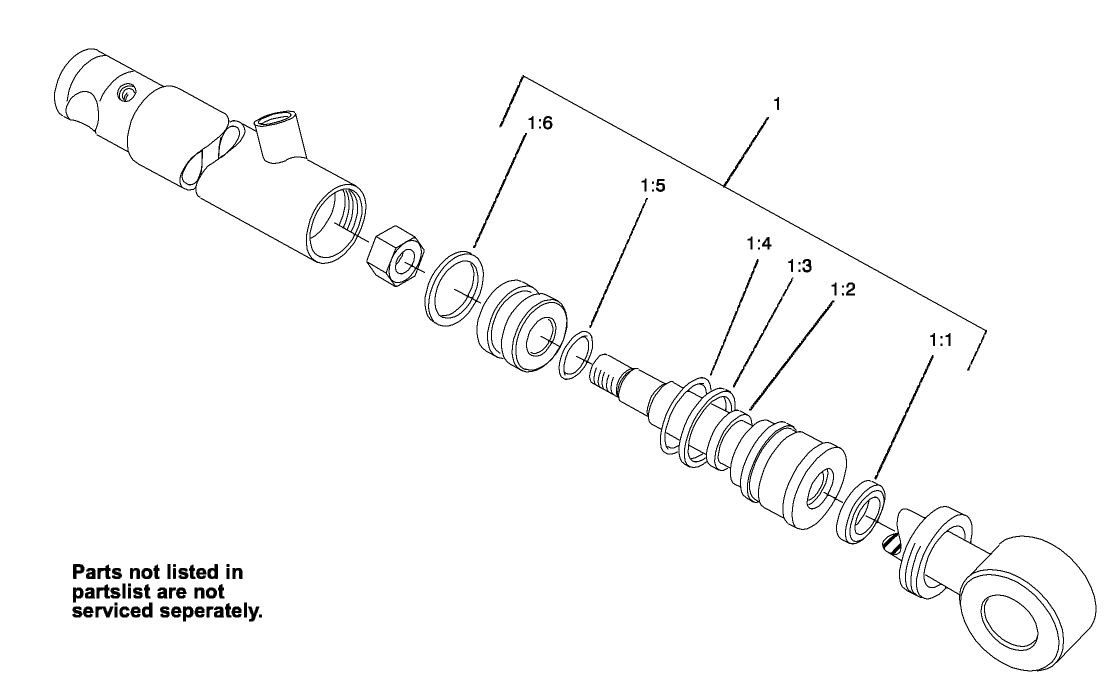Hydraulic Cylinder Assembly No. 105-3823