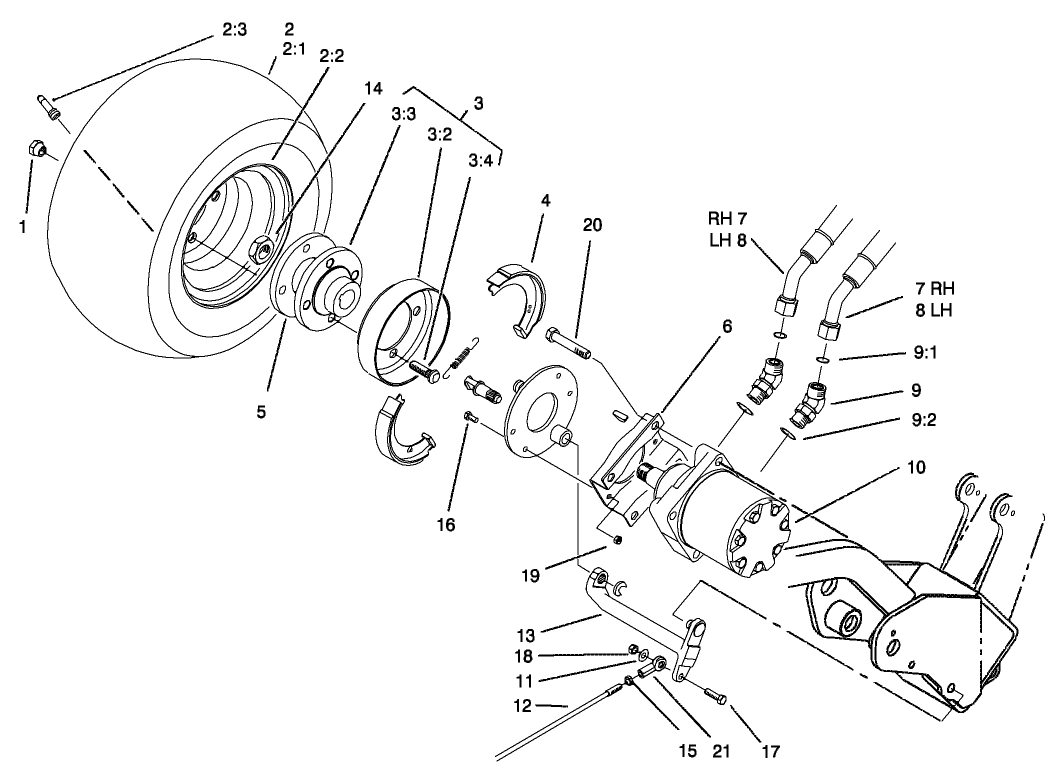 Front Wheel and Brake Assembly