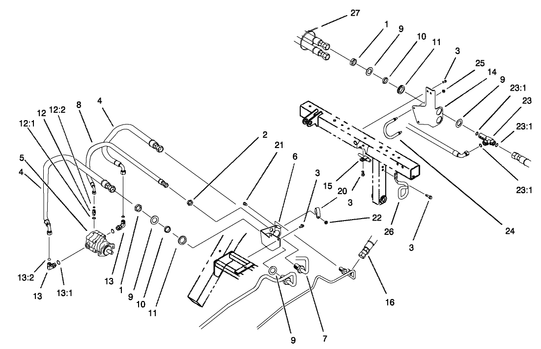 Rear Bulkhead and Reel Motor Assembly