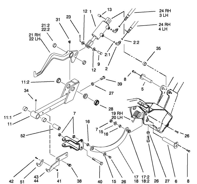 LH and RH Lift Arm Assembly