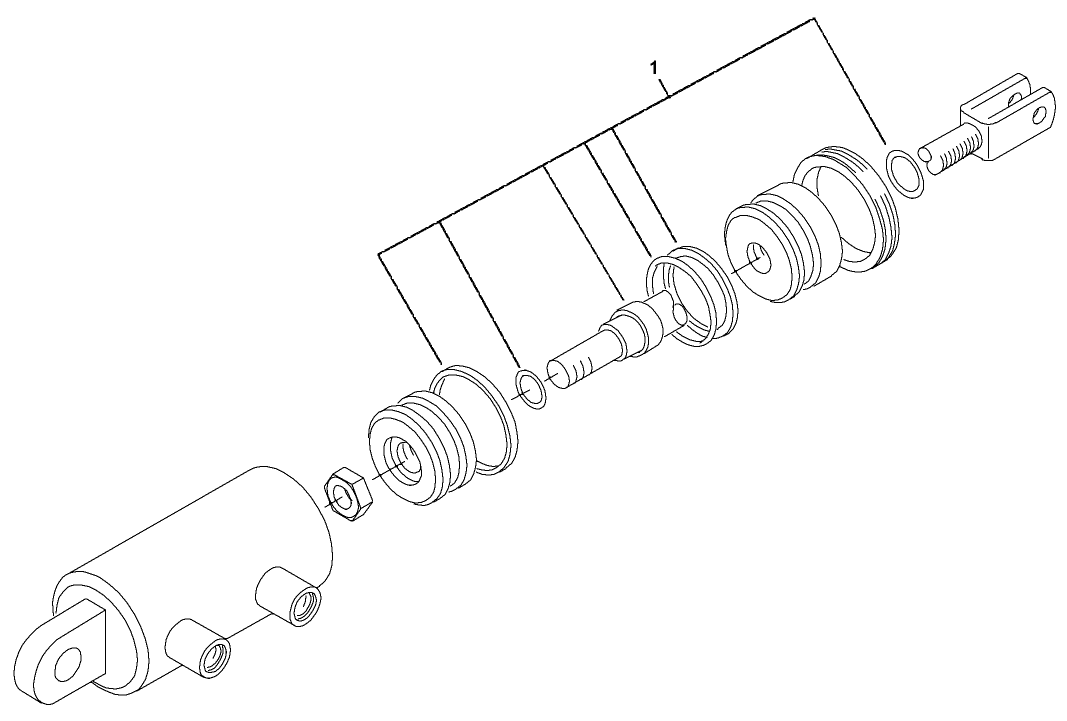 Hydraulic Cylinder Assembly No. 105-3821