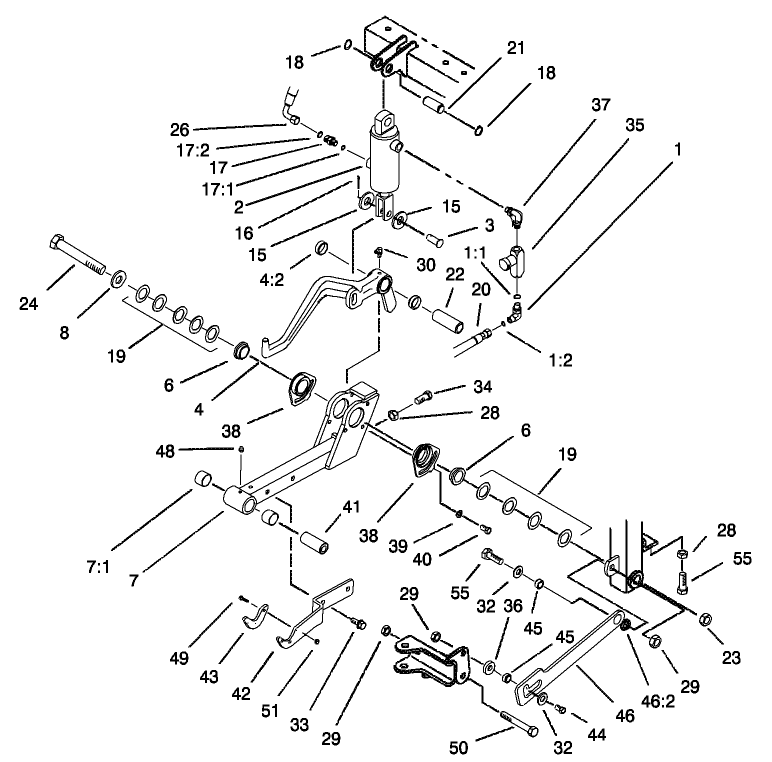 Center Lift Arm Assembly