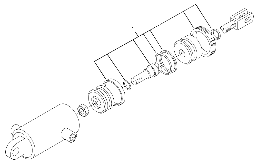Hydraulic Cylinder Assembly No. 105-3820