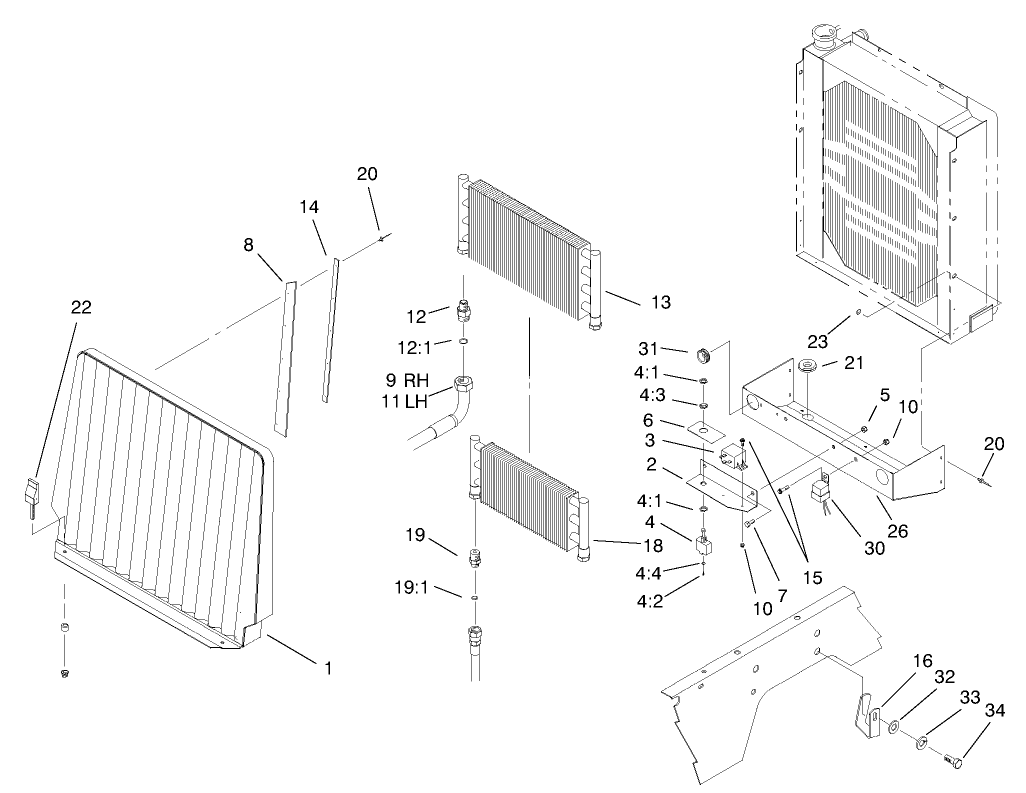 Oil Cooler/Radiator Assembly