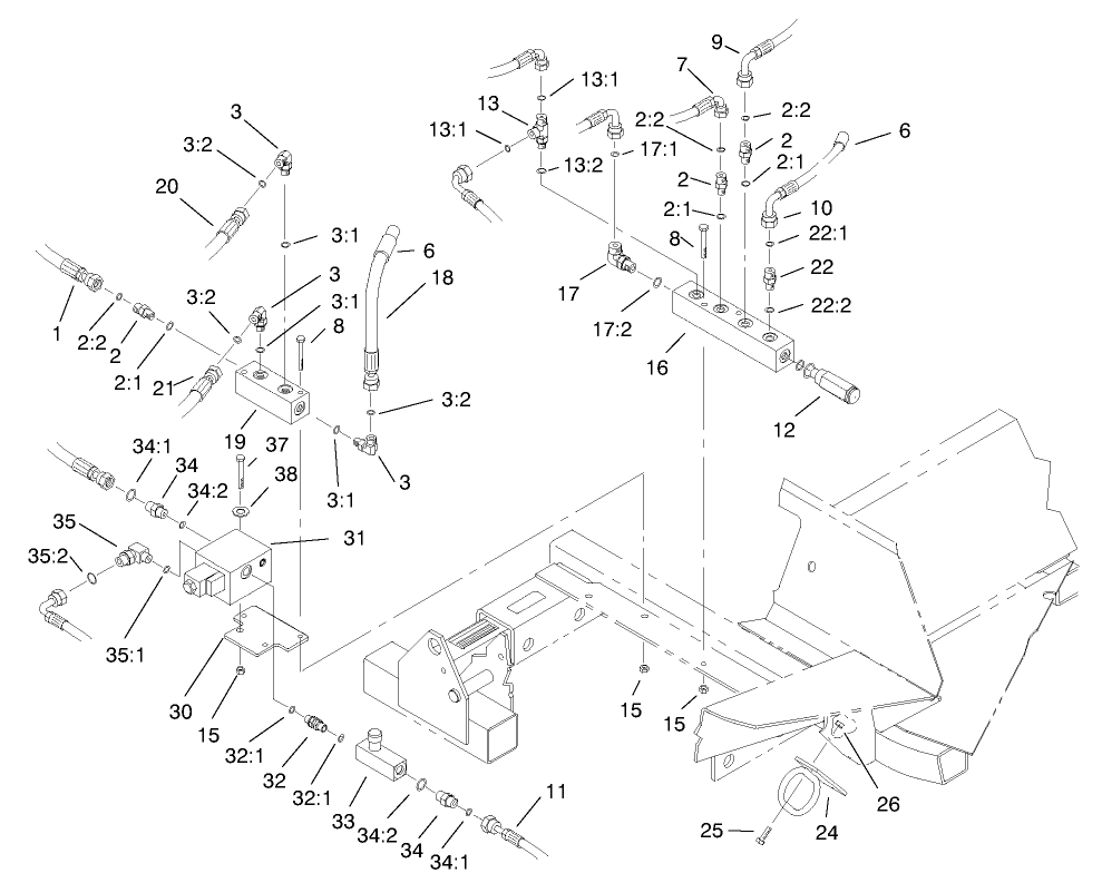 Front Hydraulic Manifold Assembly